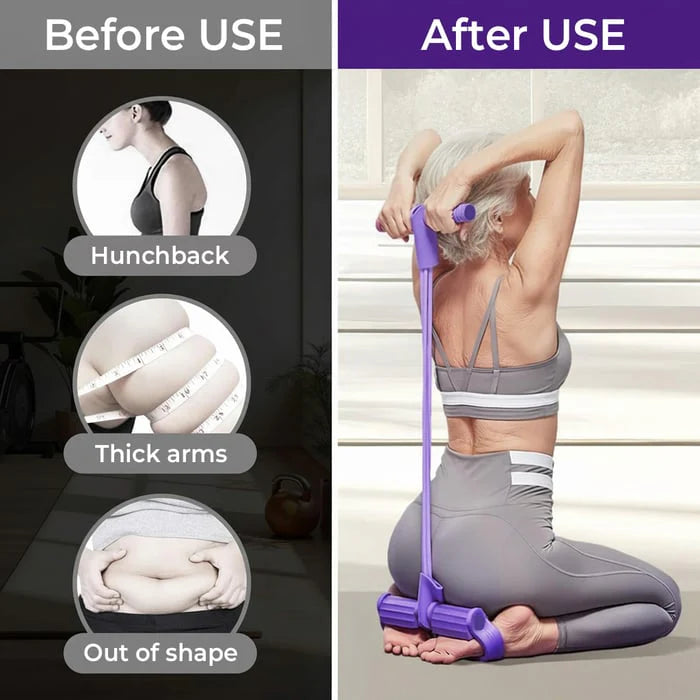 PrimePickz PowerPull™ V2 – Multi-Function Pedal Resistance Band for Full Body Yoga, Stretching & Home Fitness