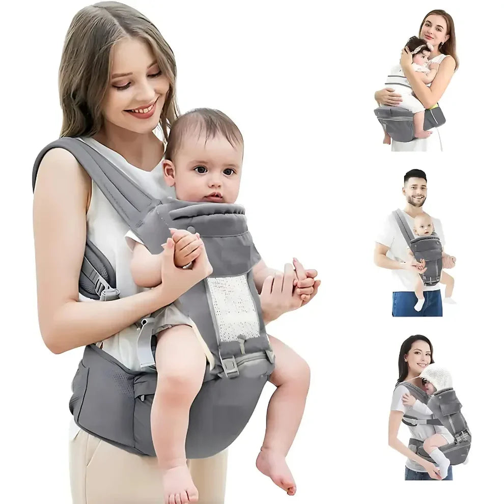 PrimePickz™ ErgoComfort Multi-Carry Baby Carrier – Ergonomic, Breathable & Hands-Free Support